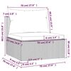 vidaXL 5 Piece Garden Lounge Set with Cushions Poly Rattan Grey