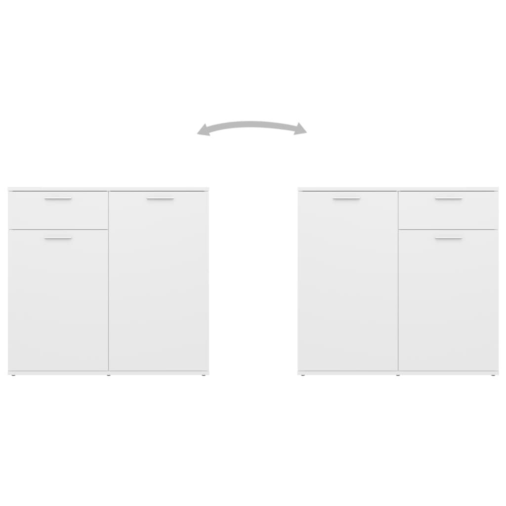 vidaXL Sideboard White 80x36x75 cm Engineered Wood
