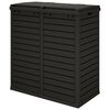 vidaXL Outdoor Garbage Bin Black 78x41x86 cm Polypropylene