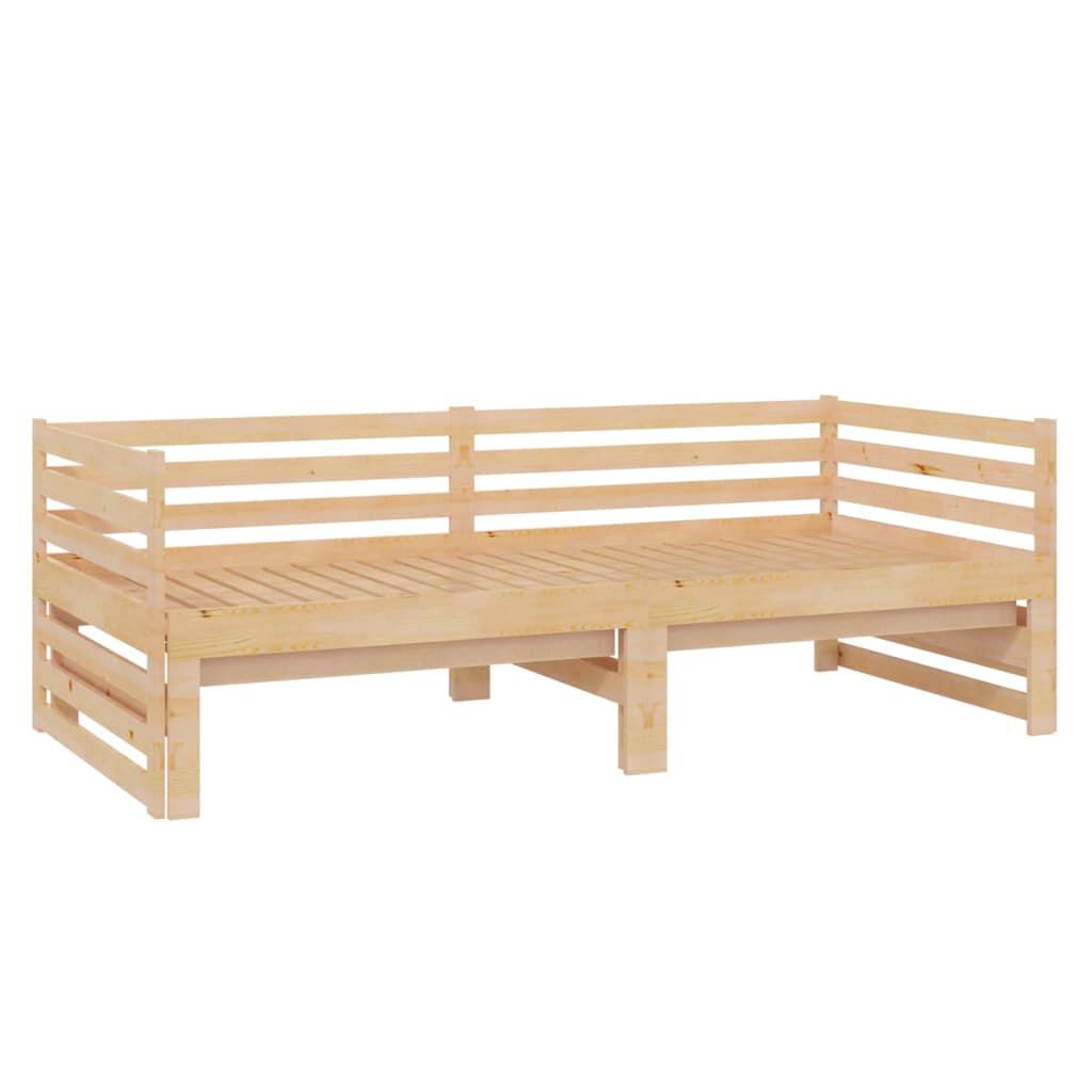 vidaXL Pull-out Day Bed without Mattress 2x(90x200)cm