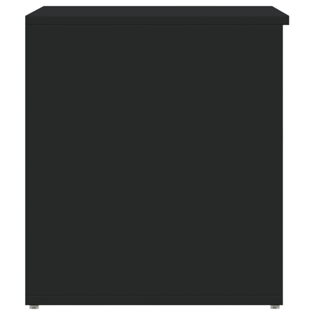vidaXL Storage Chest Black 84x42x46 cm Engineered Wood