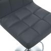 vidaXL Bar Stools 2 pcs Grey Faux Leather