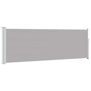 vidaXL Patio Retractable Side Awning 100x314 cm Grey