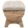 vidaXL Storage Bench 103x51x44 cm Solid Wood and Fabric