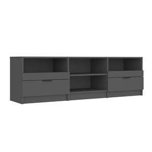 vidaXL TV Cabinet Black 150x33,5x45 cm Engineered Wood