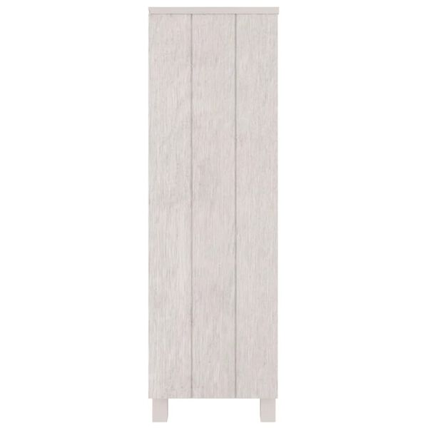 vidaXL Book Cabinet HAMAR White 85x35x112 cm Solid Wood Pine