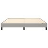 vidaXL Box Spring Bed Frame Light Grey 180x200 cm Super King Fabric