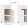 vidaXL Drawer Bottom Cabinet Lyon White 30x46x81.5 cm Engineered Wood