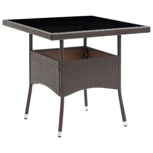 vidaXL Dining Table | Brown and Black