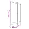 vidaXL 3-Panel Room Divider Anthracite 120x220 cm Fabric