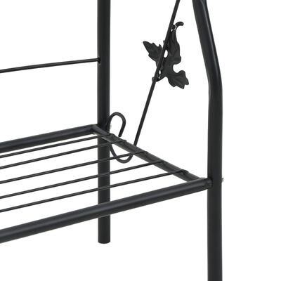 vidaXL 3-Layer Plant Rack Black 52x28x128 cm Iron,  vidaXL 3-Layer Plant Rack Black 52x28x128 cm Iron