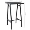 vidaXL 3 Piece Garden Bar Set Black and Grey
