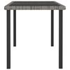 vidaXL 7 Piece Garden Dining Set Poly Rattan Grey