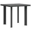 vidaXL Garden Table Anthracite 80x75x72 cm Plastic