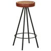vidaXL Bar Stools 4 pcs Real Leather