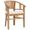vidaXL 5 Piece Garden Dining Set Solid Wood Teak