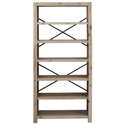 vidaXL 6-Tier Bookcase 80x30x170 cm Solid Wood Acacia,  vidaXL 6-Tier Bookcase 80x30x170 cm Solid Wood Acacia