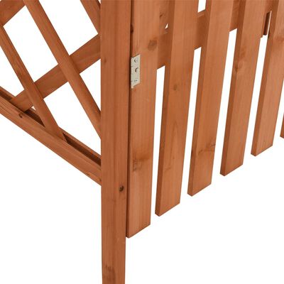vidaXL Pergola with Gate 116x40x204 cm Solid Firwood, brown vidaXL Pergola with Gate 116x40x204 cm Solid Firwood