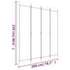 vidaXL 4-Panel Room Divider Brown 200x220 cm Fabric