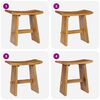 vidaXL Stool Solid Teak Wood