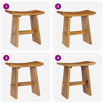 vidaXL Stool Solid Teak Wood,  vidaXL Stool Solid Teak Wood