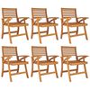 vidaXL 7 Piece Garden Dining Set Solid Wood Acacia