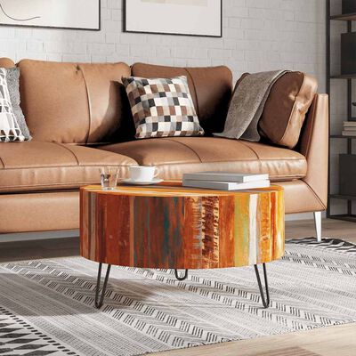 vidaXL Coffee Table Solid Reclaimed Wood Round,  vidaXL Coffee Table Solid Reclaimed Wood Round