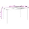 vidaXL 7 Piece Garden Dining Set Black Steel and Textilene