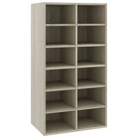 vidaXL Shoe Rack Sonoma Oak 54x34x100.5 cm Engineered Wood, sonoma oak vidaXL Shoe Rack Sonoma Oak 54x34x100.5 cm Engineered Wood