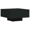vidaXL Coffee Table Black 60x60x31,5 cm Engineered Wood