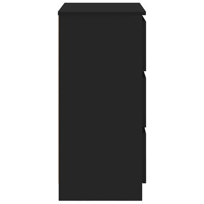 vidaXL Sideboard Black 60x35x76 cm Engineered Wood, black vidaXL Sideboard Black 60x35x76 cm Engineered Wood