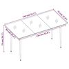 vidaXL 7 Piece Garden Dining Set with Cushions Black