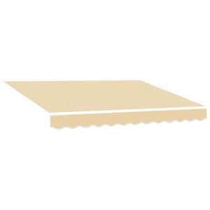vidaXL Awning Replacement Fabric Cream 300x250 cm Polyester