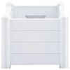 vidaXL Garden Raised Bed PP White 100x43x35 cm