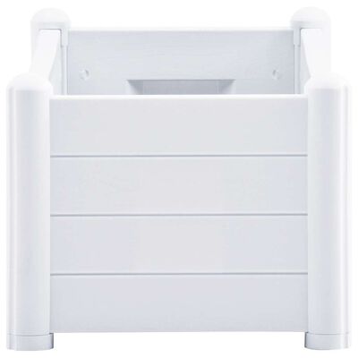 vidaXL Garden Raised Bed PP White 100x43x35 cm, white vidaXL Garden Raised Bed PP White 100x43x35 cm