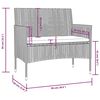 vidaXL 8 Piece Garden Lounge Set with Cushions Poly Rattan Black