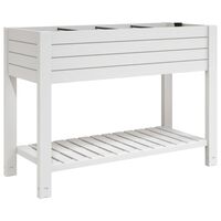 vidaXL Garden Raised Bed White 110x45x79 cm Polypropylene, white vidaXL Garden Raised Bed White 110x45x79 cm Polypropylene