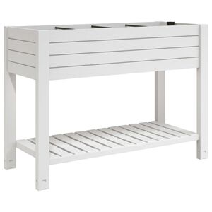 vidaXL Garden Raised Bed White 110x45x79 cm Polypropylene