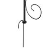 vidaXL Garden Arch Black Ø180x255 cm Steel