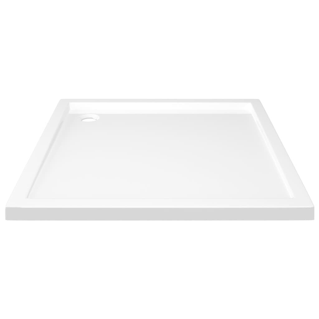 vidaXL Square ABS Shower Base Tray White 80x80 cm