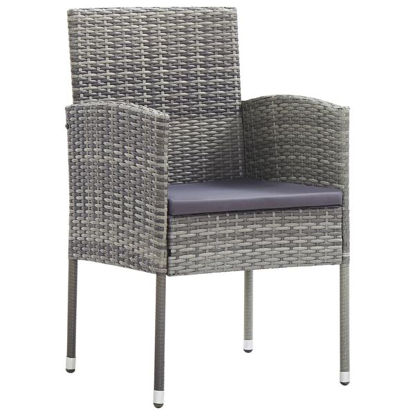 vidaXL 3 Piece Garden Dining Set Anthracite