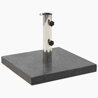 vidaXL Parasol Base Granite 28.5 kg Square Black, Black vidaXL Parasol Base Granite 28.5 kg Square Black