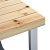 vidaXL Folding Camping Table with 4 Seats Steel Aluminium