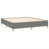 vidaXL Bed Frame without Mattress Dark Grey 183x203 cm King Fabric