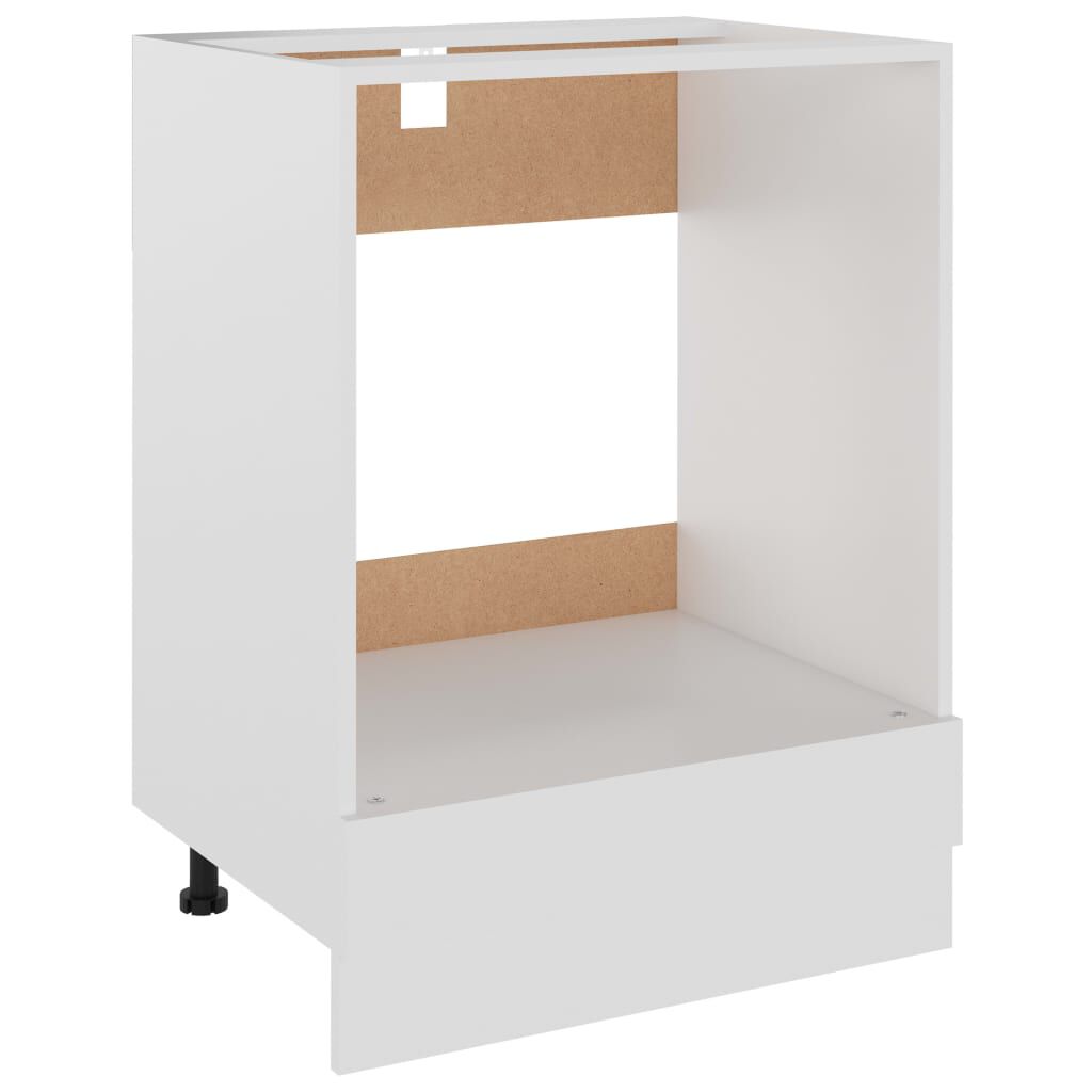 vidaXL Oven Cabinet Riga White 60x46x81.5 cm Engineered Wood