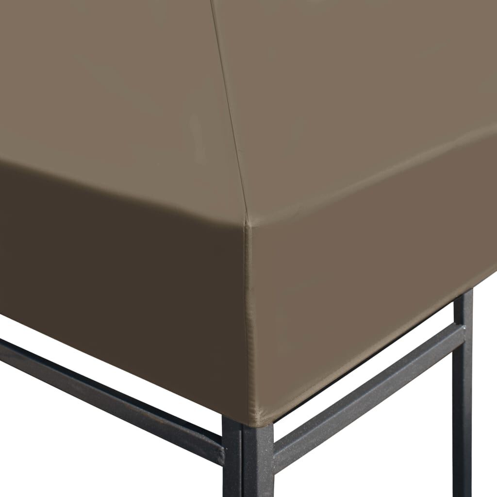 vidaXL Gazebo Top Cover 310 g/m² 3x3 m Taupe