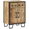 vidaXL Sideboard with 2 Drawers 53x31x72 cm Solid Wood Mango and Iron
