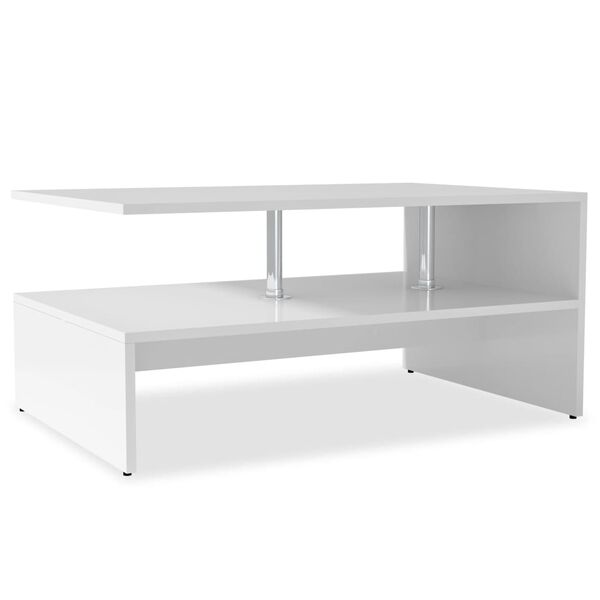 vidaXL Coffee Table Engineered Wood 90x59x42 cm White