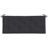 vidaXL Garden Bench Cushions 2pcs Black 120x50x7cm Oxford Fabric