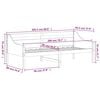 vidaXL Day Bed without Mattress White 90x200 cm Solid Wood Pine